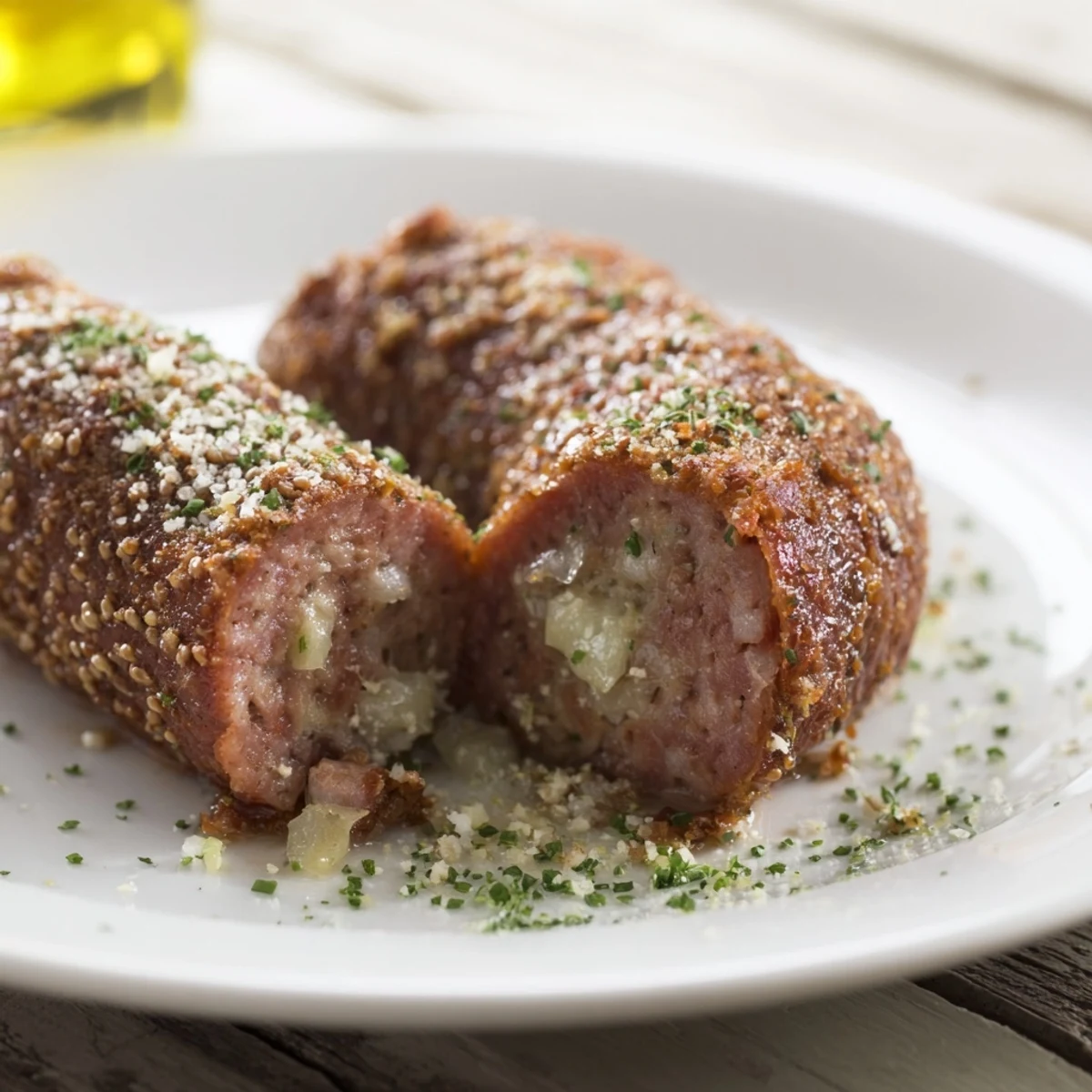 Golden-brown Homemade Savory Sausage Rolls fresh from the oven, offering a delightful aroma and texture.