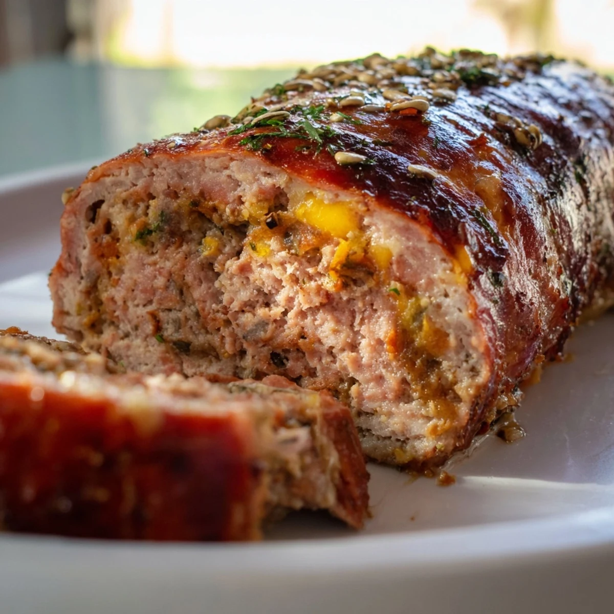 Close-up of flaky, oven-baked Homemade Savory Sausage Rolls, perfect for a picnic or tasty appetizer.