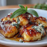 Pan-fried potato gnocchi coated in rich brown butter sage sauce, served with Parmesan.