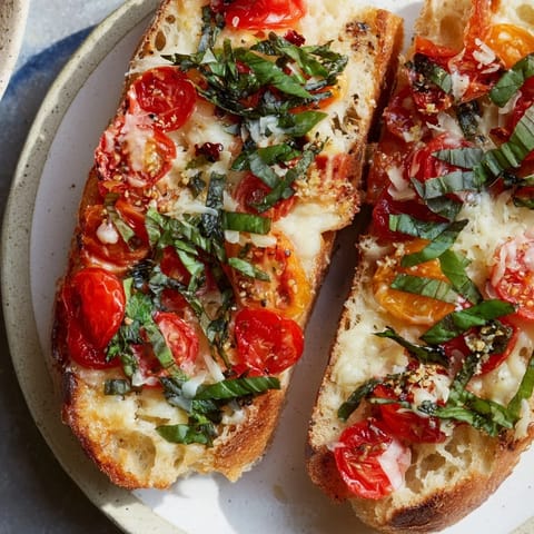 Simple Homemade Tomato Basil Flatbread