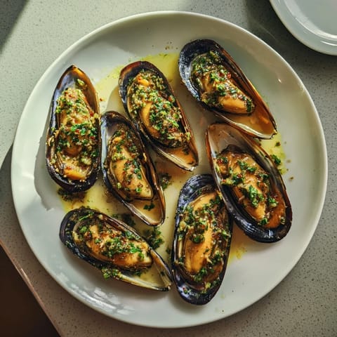 Perfectly seared scallops, a luxurious main course or appetizer, drizzled with flavorful garlic butter.