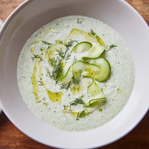 Chilled Cucumber Garlic