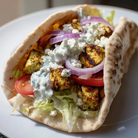 Greek Chicken Souvlaki Wraps