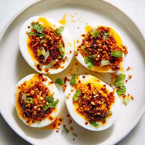 Chili Oil Jammy Eggs
