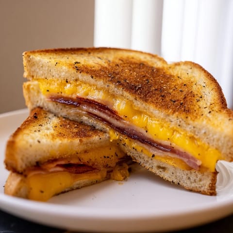 Crispy Bacon Cheddar Sandwich