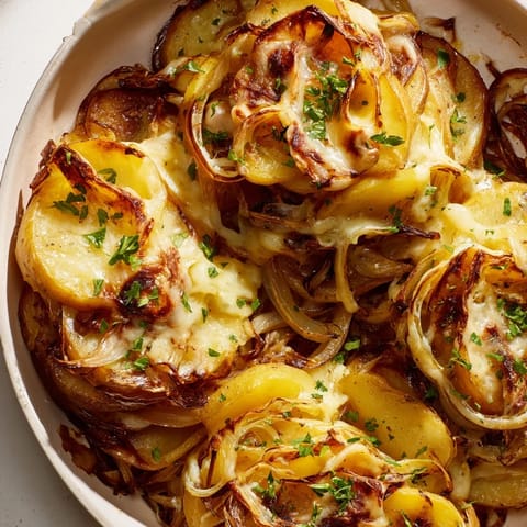 French onion potatoes dish