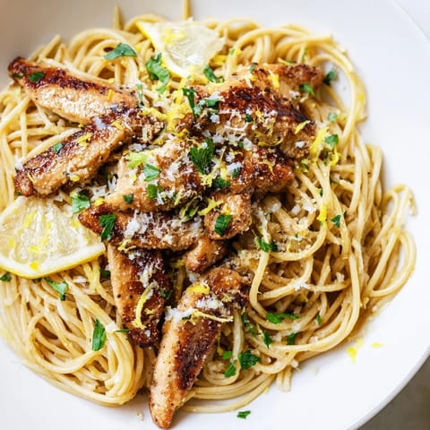 Brown Butter Lemon Chicken Pasta