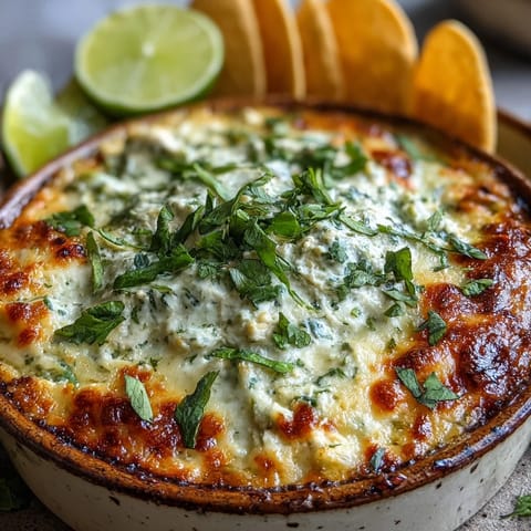 Cilantro and Lime Chicken With Scoops served warm from the oven, with tortilla scoops ready for dipping at a party.