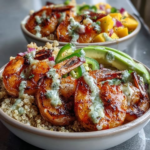 Fresh Shrimp Creamy Avocado Bowls