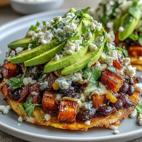 Black Bean Sweet Potato Tostadas