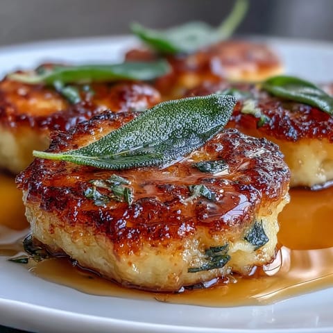 Golden brown butter sage gnocchi with crispy sage, a delightful Italian comfort dish.