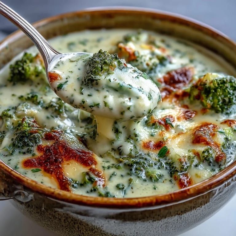 Oven-roasted broccoli and sharp cheddar meld into a vibrant green soup beside golden carrots, bubbling on the stovetop