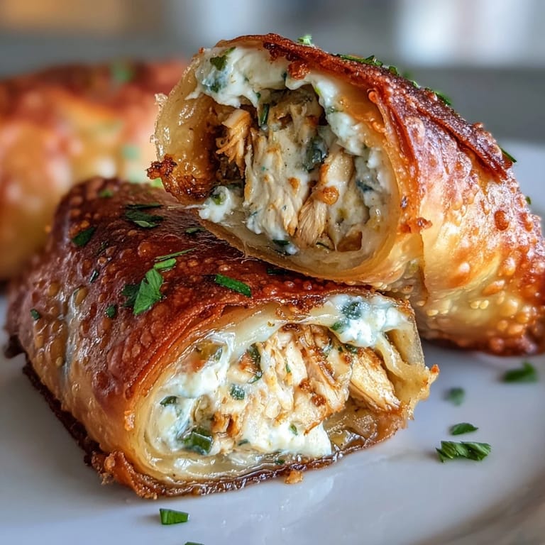 Party-ready Mini Chicken Chimis with Jalapeño Cream Cheese paired with sour cream and fresh cilantro garnish.