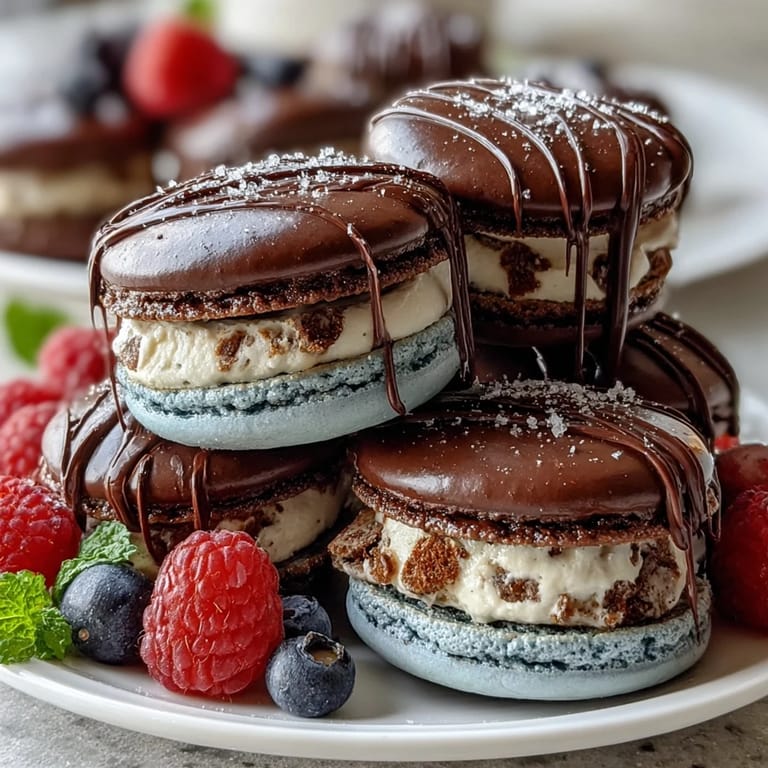 Festive dessert spread featuring an assortment of mini treats, fresh berries, and cake slices on a large platter.
