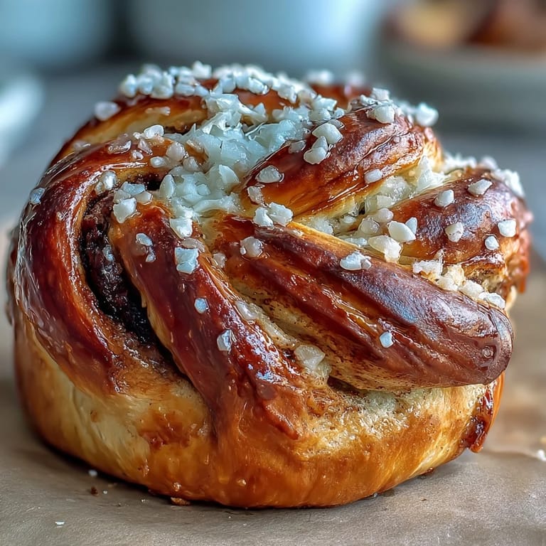 Freshly baked {{Swedish Cardamom Buns}}, a perfect sweet treat for fika.