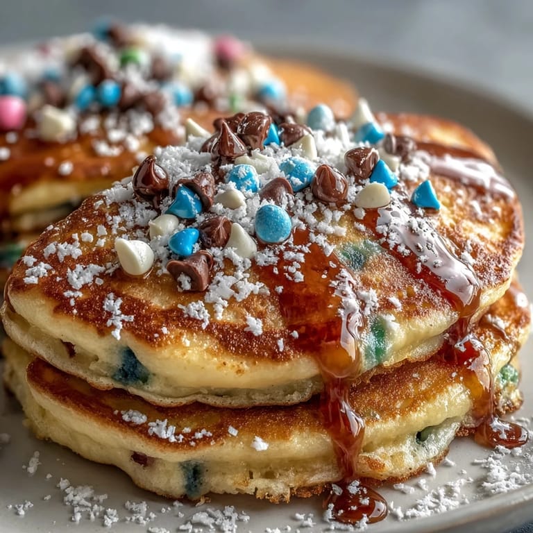 A delightful plate of Easter Egg Pancakes, perfect for a cheerful springtime breakfast celebration.